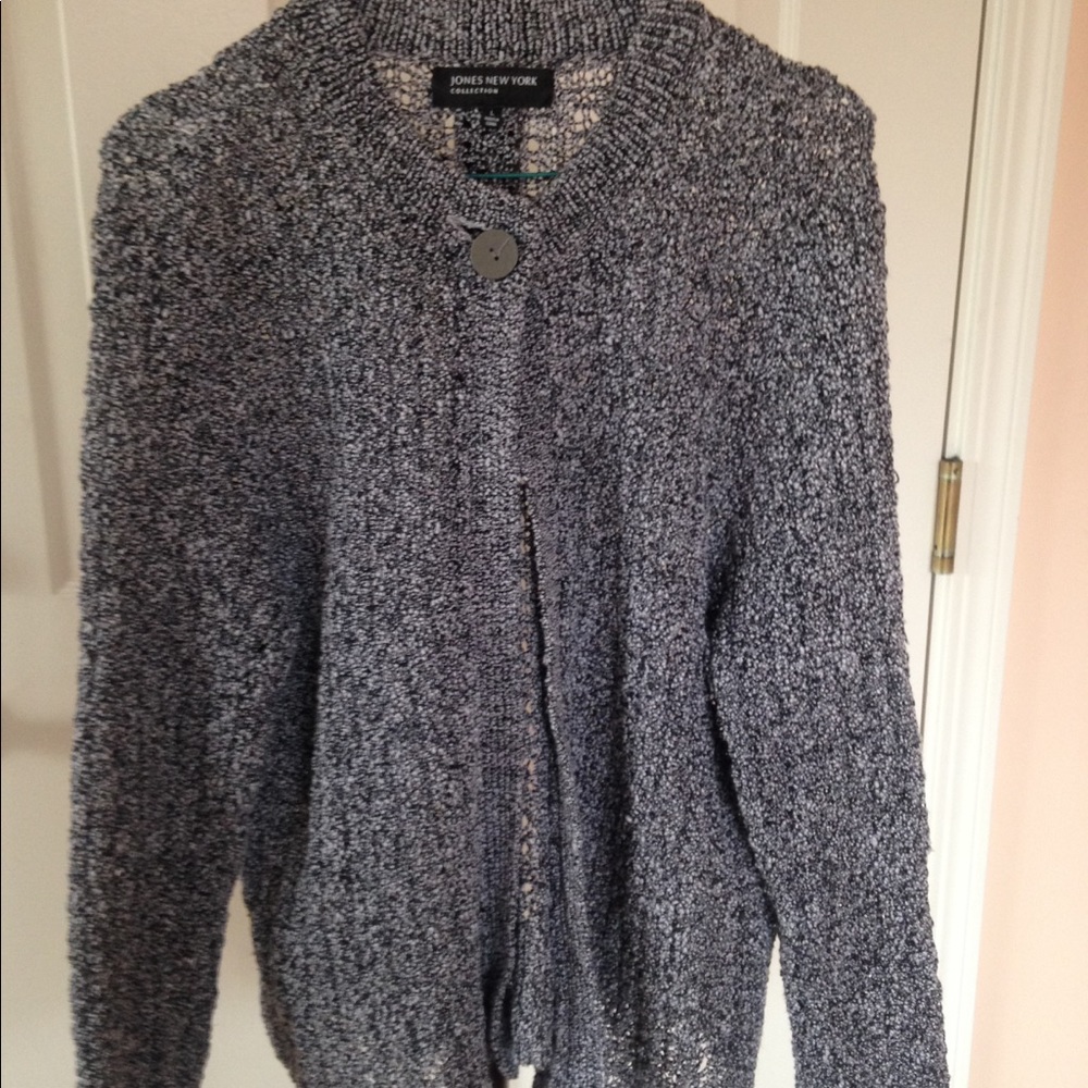 Jones New York Women Open Knit Cardigan